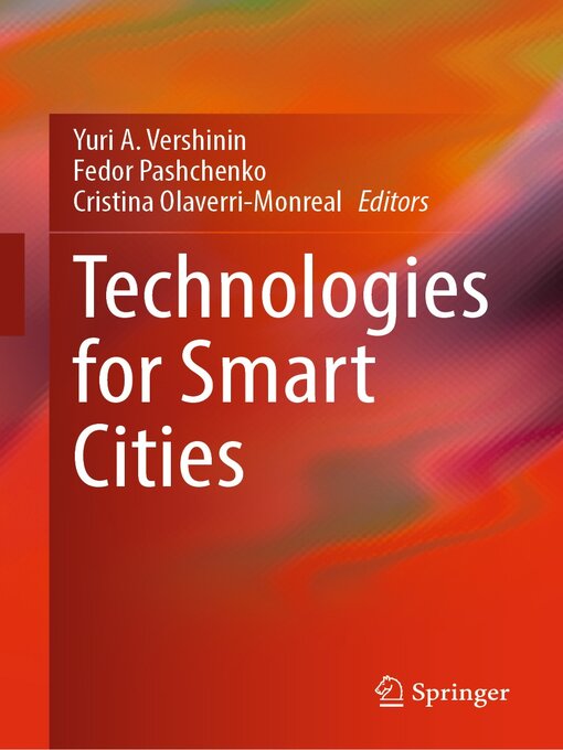 Title details for Technologies for Smart Cities by Yuri A. Vershinin - Available